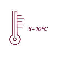Doporučená teplota při podávání 8-10 °C