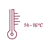 Doporučená teplota při podávání 14-16 °C